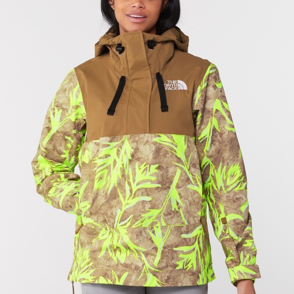 NWT The North Face Tanager Anorak Prairie Paintbrush Ski Hooded Jacket Zip Neck - Picture 4 of 10